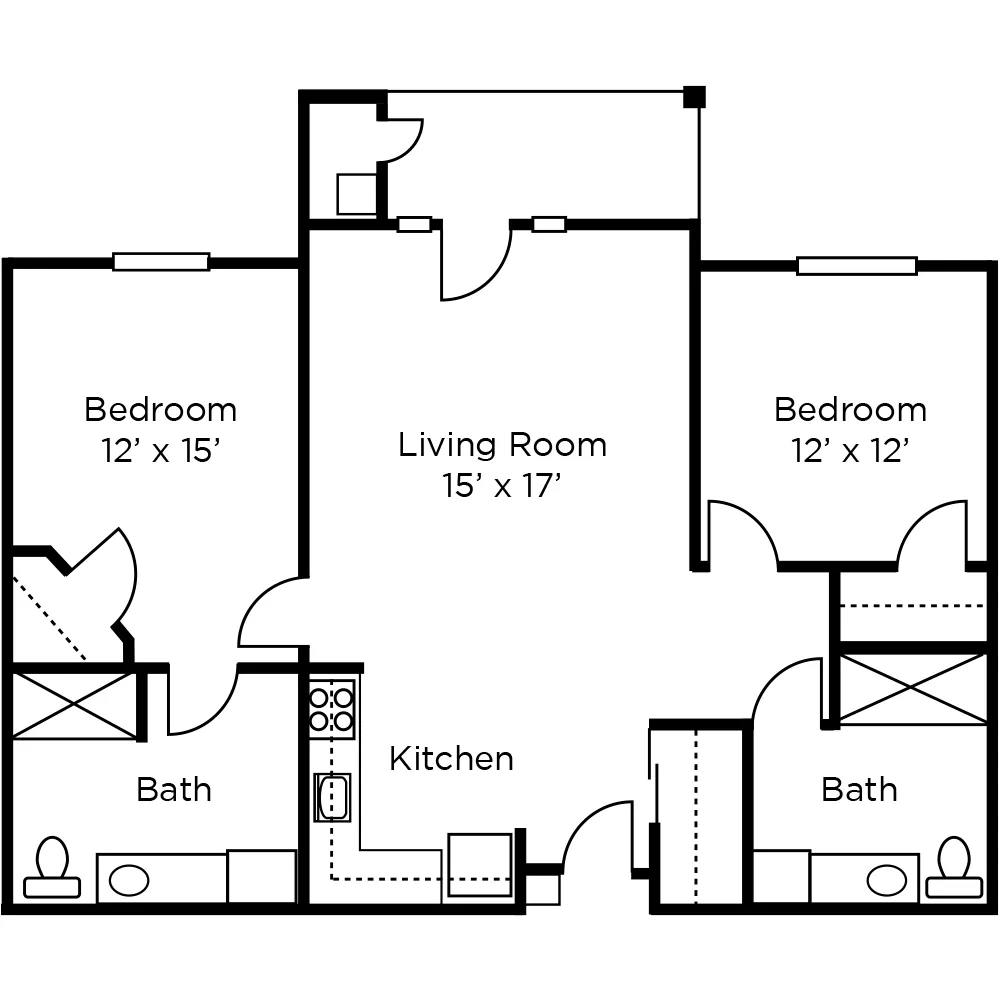 Assisted Living Two Bedroom