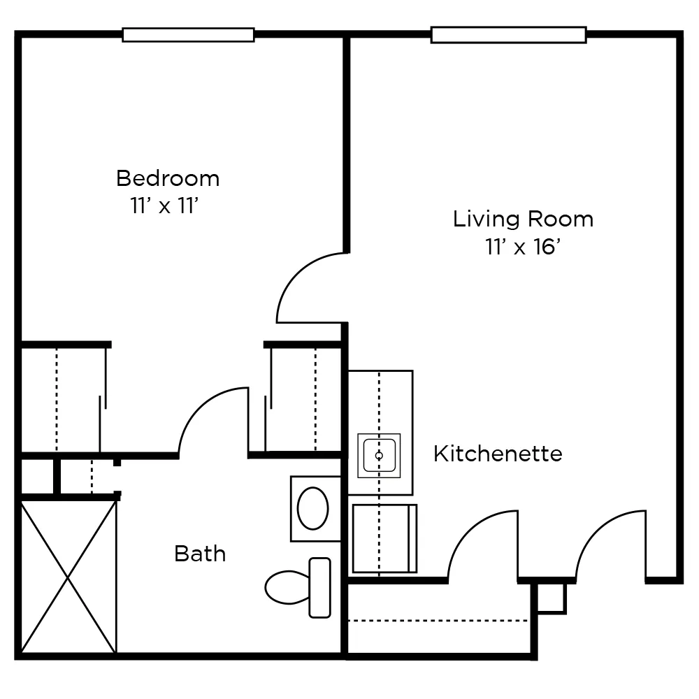 Assisted Living One Bedroom A