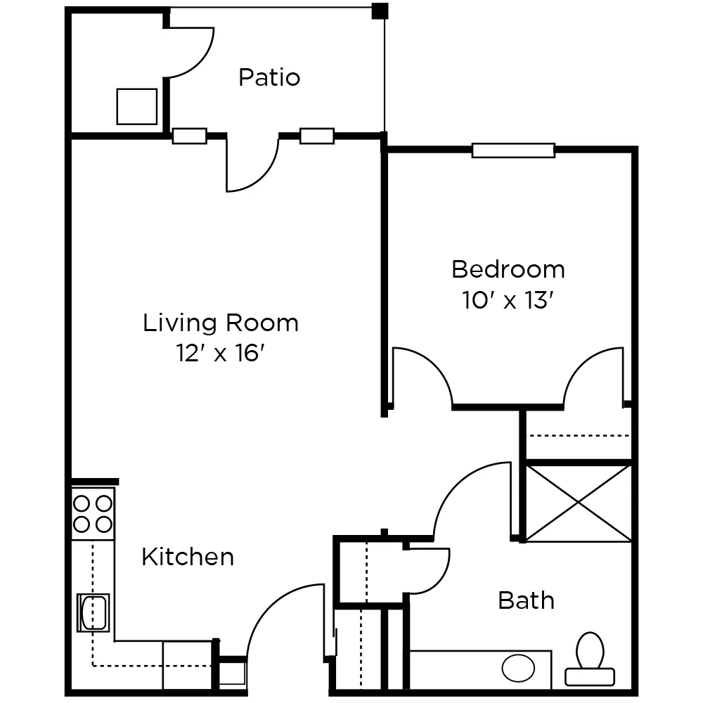 Assisted Living One Bedroom B